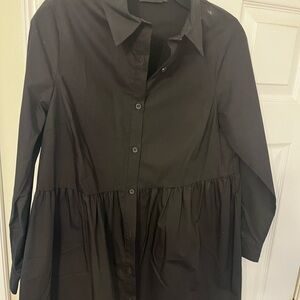 ASOS Black Button-Up Blouse